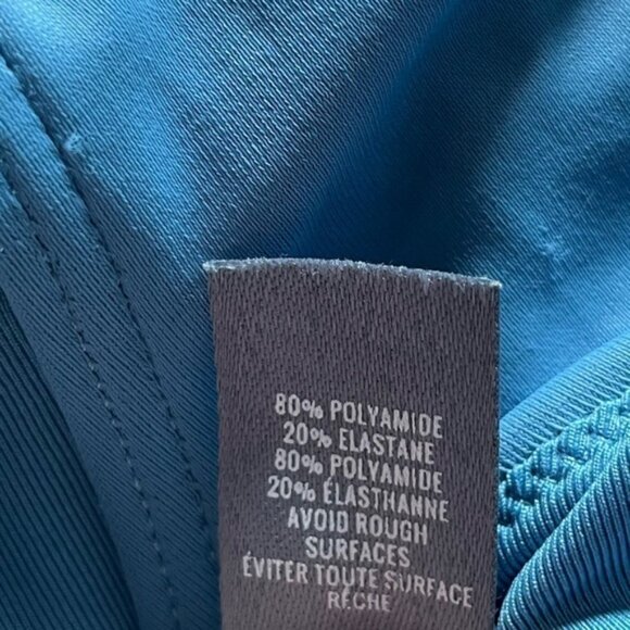 Aerie Large Swimsuits Blue One Piece Swimwear Beach Summer Vacation Scoop Sexy L - Picture 7 of 9